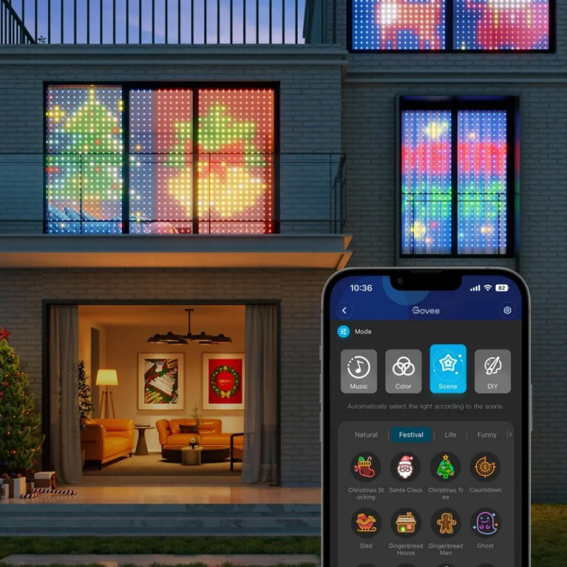 Kurtyna LED RBGIC IP65 H70B1