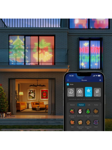 Kurtyna LED RBGIC IP65 H70B1