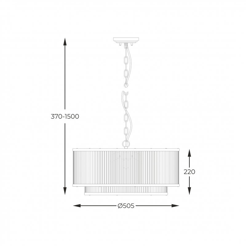 Lampa wisząca SERGIO P0528-06H-P7AC