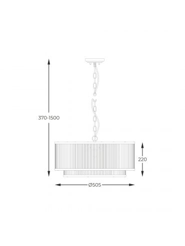 Lampa wisząca SERGIO P0528-06H-P7AC