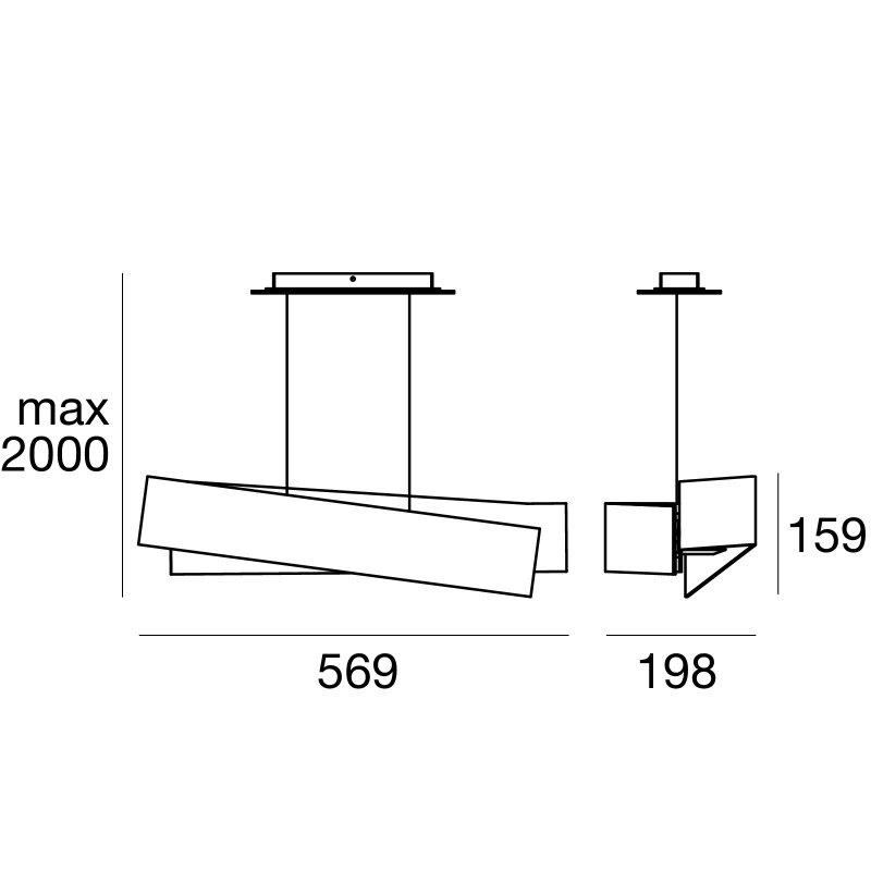Lampa wisząca ZIG ZAG 6994