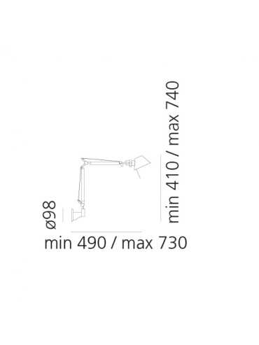 Kinkiet TOLOMEO MICRO POMARAŃCZOWY A010960
