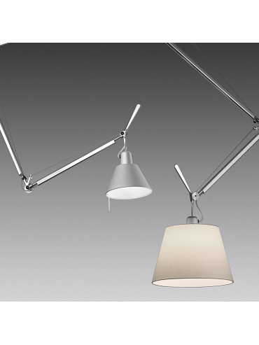 Lampa biurkowa TOLOMEO BASCULANTE Szara