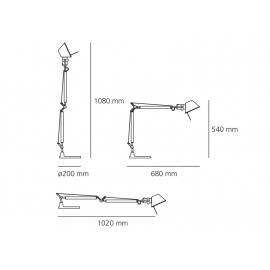 Lampa biurkowa TOLOMEO MINI