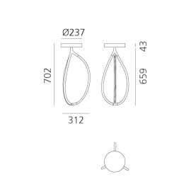 Lampa sufitowa ARRIVAL 70 1554010APP