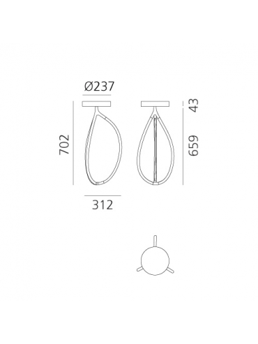 Lampa sufitowa ARRIVAL 70 1554010APP