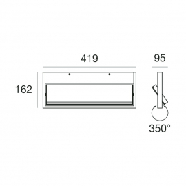 Kinkiet TABLET APPL.(L)LED 32W 7610