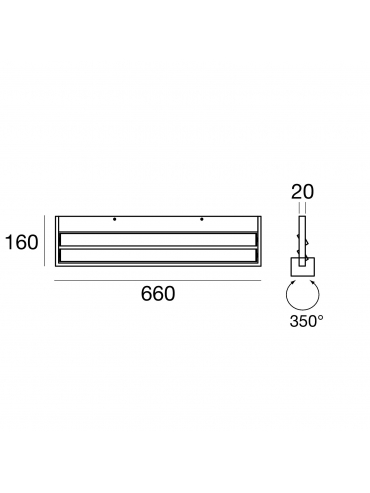 Kinkiet TABLET APPL.BIEMISS (L)LED 43W 7614