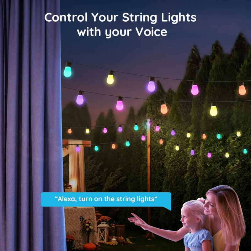 Girlanda ogrodowa LED SMART RGBICWW H7020