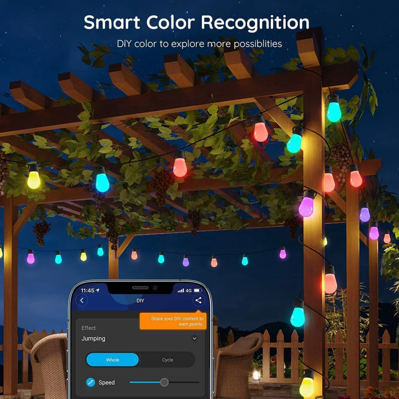 Girlanda ogrodowa LED SMART RGBICWW H7020