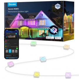Oświetlenie zewnętrzne domu LED RGBIC IP67 H705A