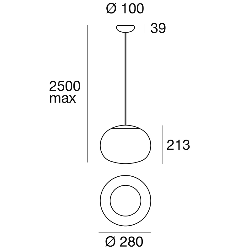 Lampa wisząca La Mariée_P 8624