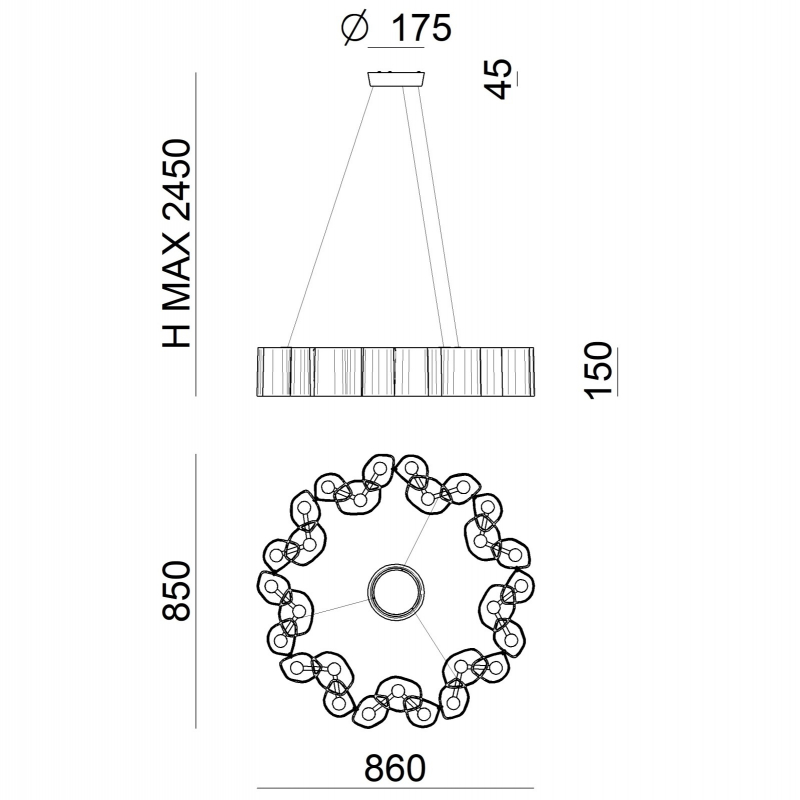Lampa wisząca HONEY 8684