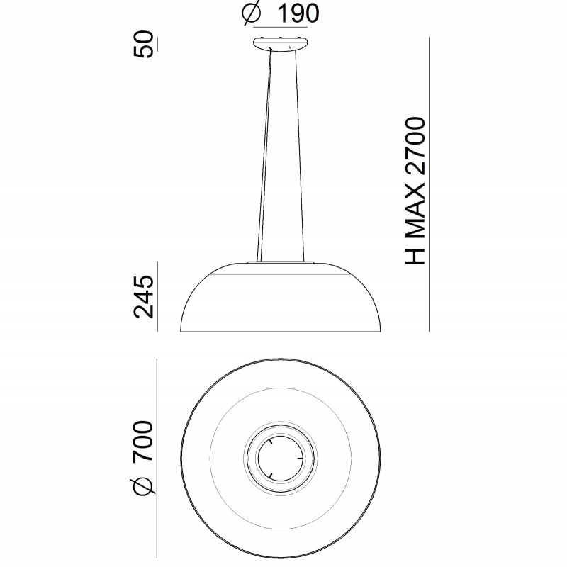 Lampa wisząca DEMÌ 8890
