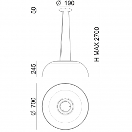 Lampa wisząca DEMÌ 8892