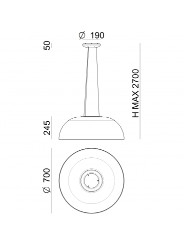 Lampa wisząca DEMÌ 8892