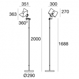 Lampa podłogowa TRIEDRO 8994