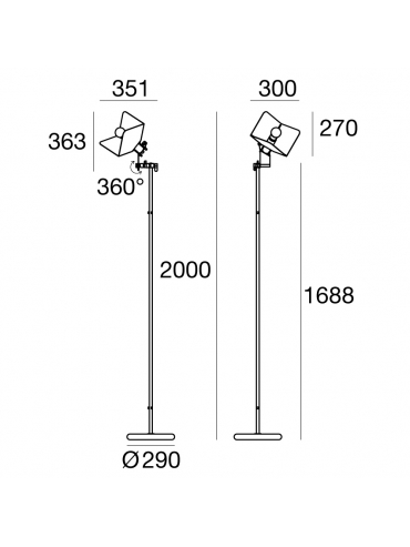 Lampa podłogowa TRIEDRO 8994