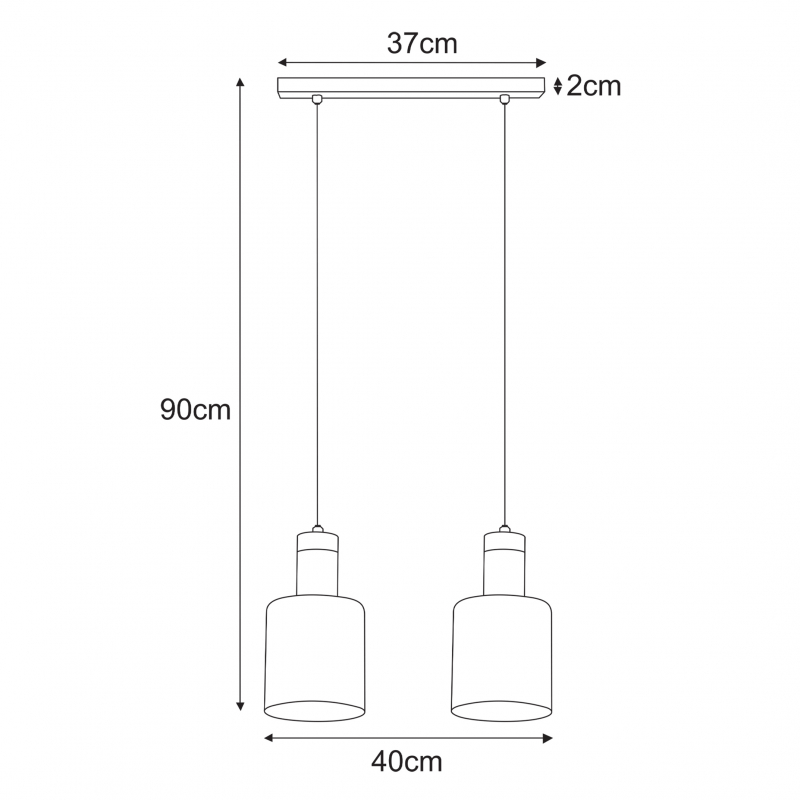 Lampa wisząca BRUS K-5251