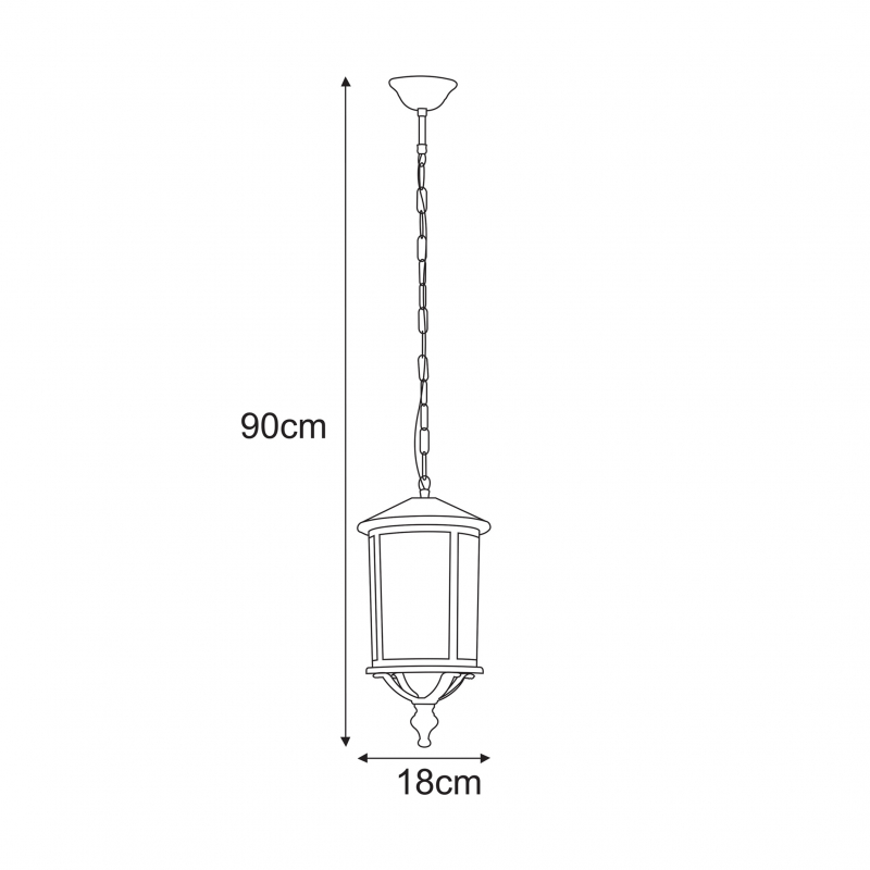 Lampa elewacyjna DETROIT K-8216