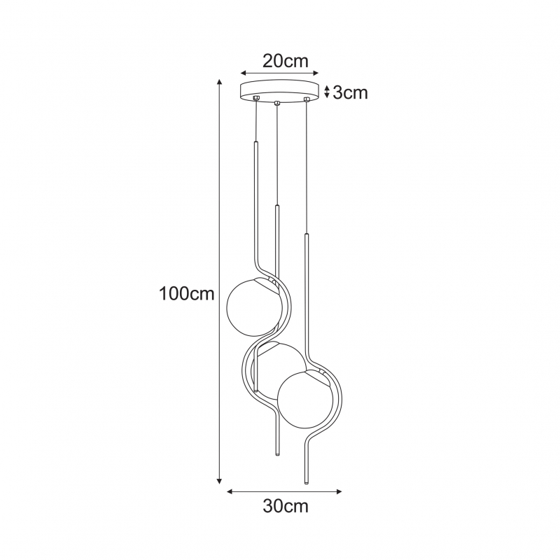 Lampa wisząca NEVA K-5333