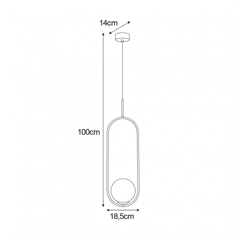 Lampa wisząca ARLENA K-5300