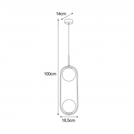 Lampa wisząca ARLENA K-5301