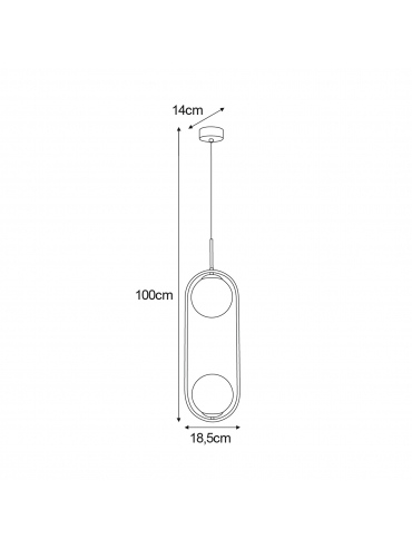 Lampa wisząca ARLENA K-5301