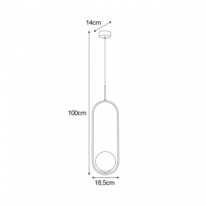 Lampa wisząca ARLENA K-5302