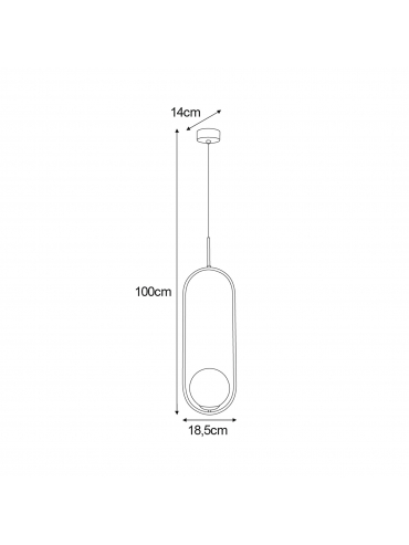 Lampa wisząca ARLENA K-5302