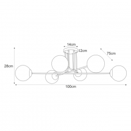 Lampa sufitowa ELMO K-5314