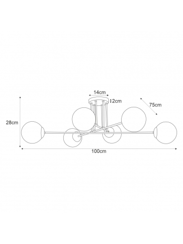 Lampa sufitowa ELMO K-5314