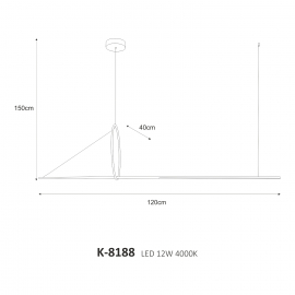 Lampa wisząca MONA K-8188