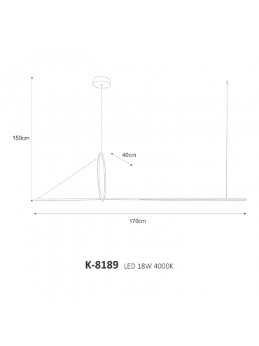 Lampa wisząca MONA K-8189