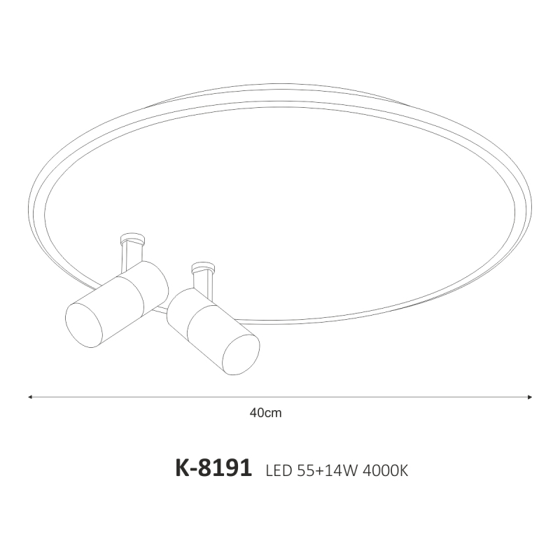 Lampa sufitowa LOGAN K-8191