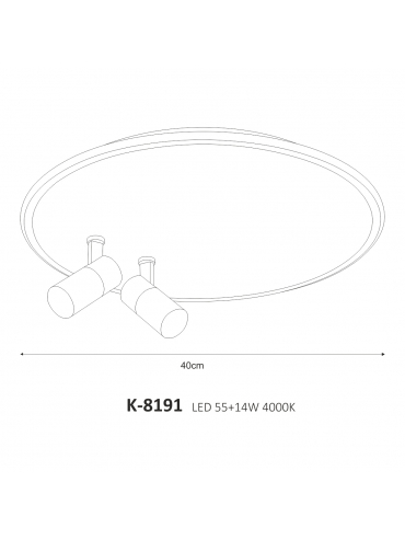 Lampa sufitowa LOGAN K-8191