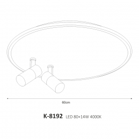 Lampa sufitowa LOGAN K-8192