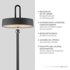 Lampa stołowa zewnętrzna AMAG 19310-18