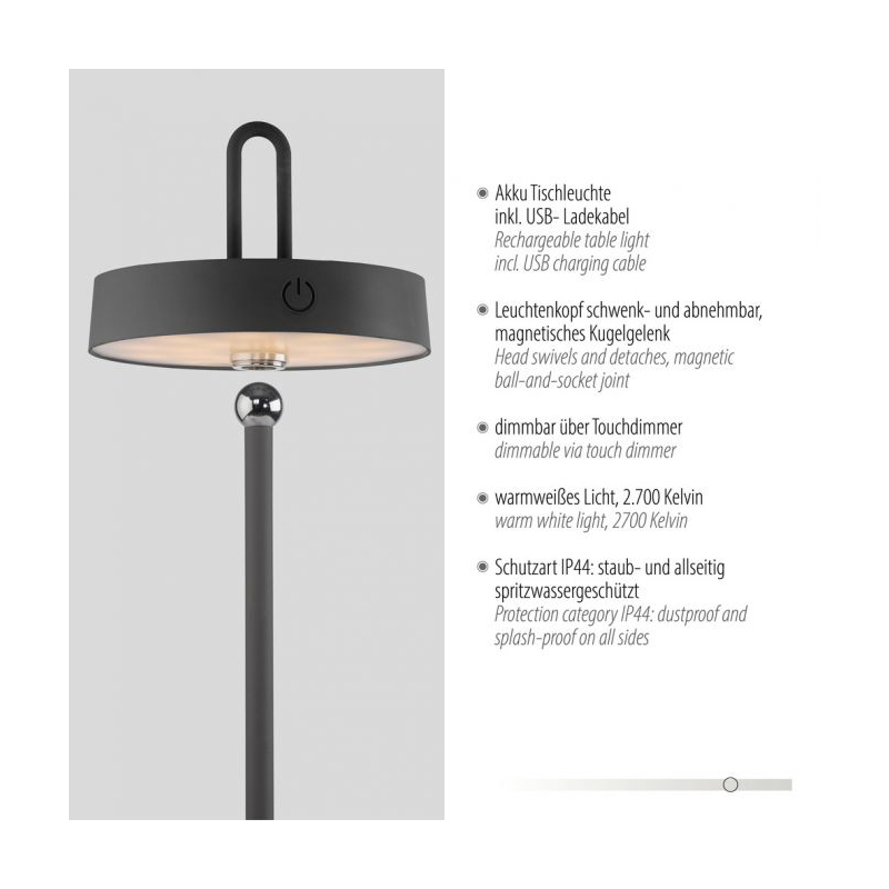 Lampa stołowa zewnętrzna AMAG 19310-18