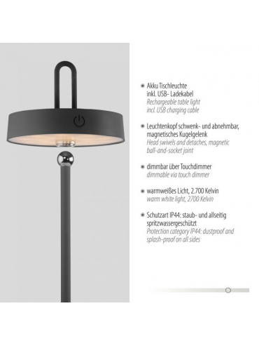 Lampa stołowa zewnętrzna AMAG 19310-18