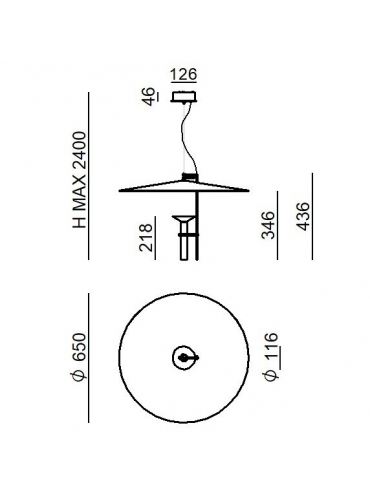 Lampa wisząca LUNA 9703