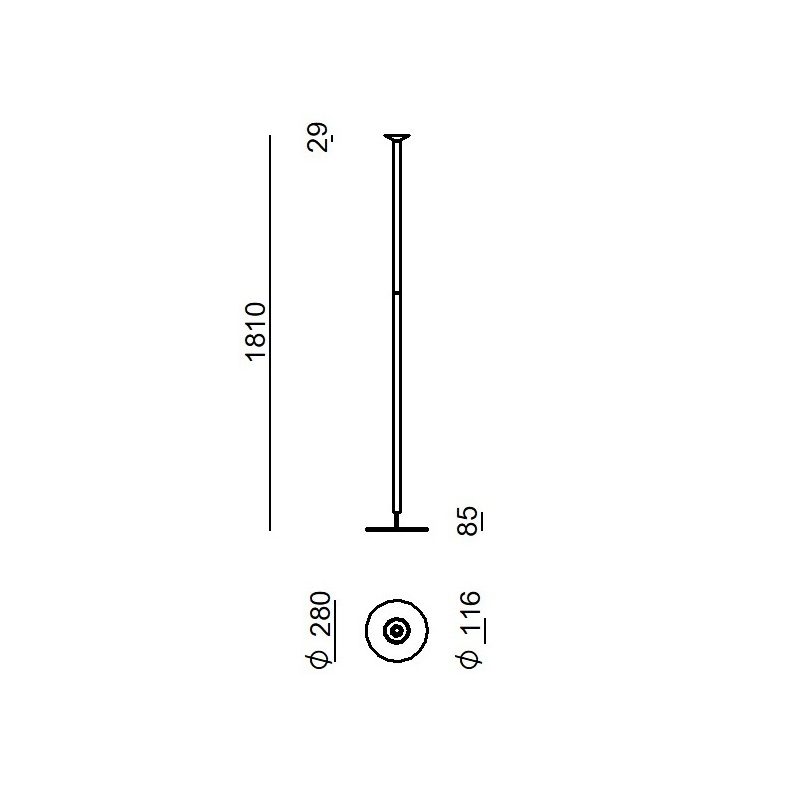 Lampa podłogowa LUNA 9707