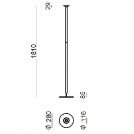 Lampa podłogowa LUNA 9709M