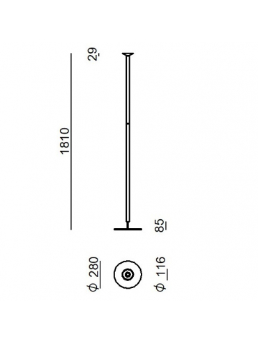 Lampa podłogowa LUNA 9709M