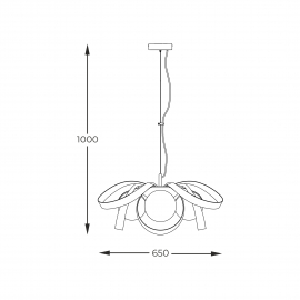 Lampa wisząca NELA FLAT 1139