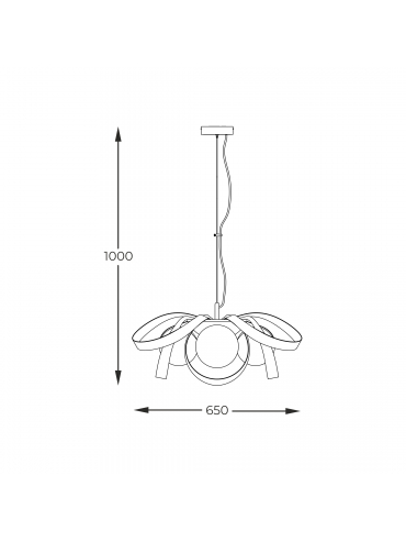 Lampa wisząca NELA FLAT 1139