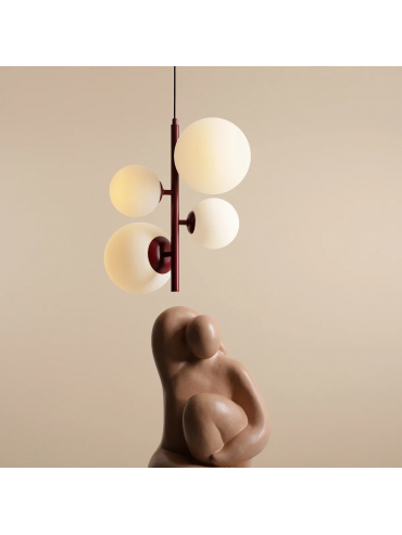 Lampa wisząca BLOOM 4 RED WINE 1091L15