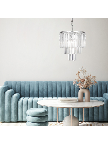 Lampa wisząca AMEDEO 17106/3+1-CHR