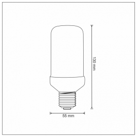 Żarówka dekoracyjna LED E27 FLAME/PŁOMIEŃ 325488
