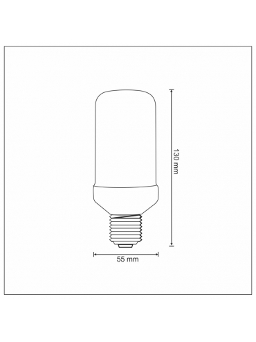 Żarówka dekoracyjna LED E27 FLAME/PŁOMIEŃ 325488